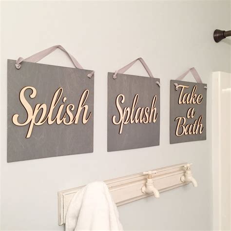 Bathroom sign ideas