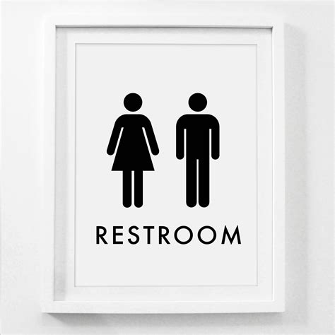 Bathroom Sign Printable 1