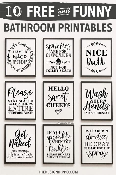 Bathroom Signs Quotes