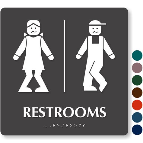 Bathroom signs to print