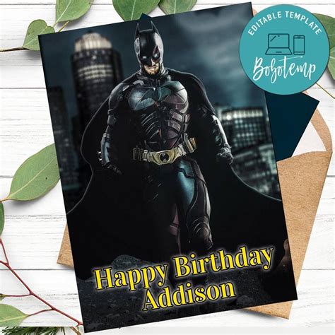 Batman Birthday Card