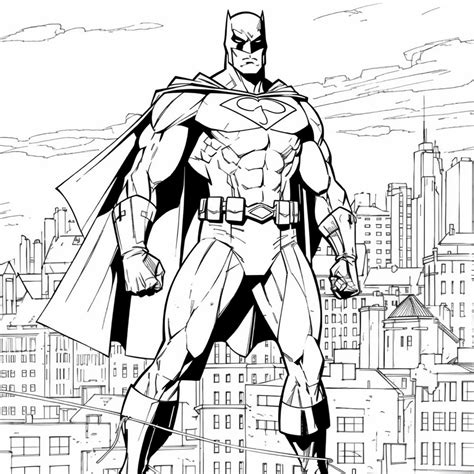 Batman coloring book pages