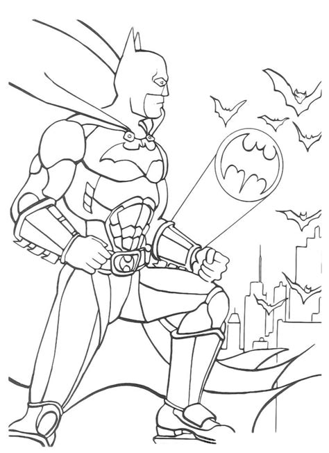 Free printable Batman coloring pages