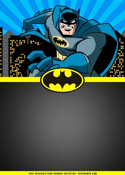 Batman invitation templates