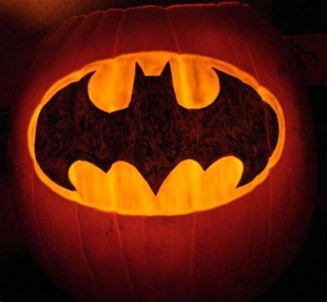 Batman Logo Pumpkin Carving