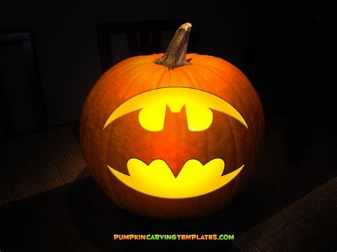 Batman Pumpkin Carving Template Design 3