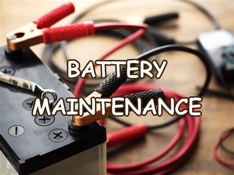 Battery Maintenance