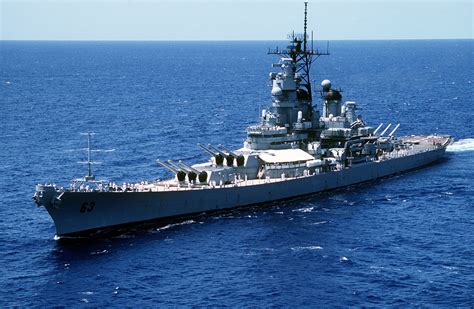 Battleship at sea