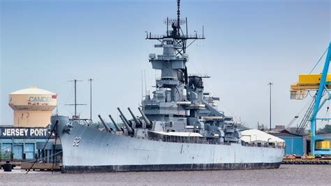 The USS New Jersey fires its guns during a training exercise