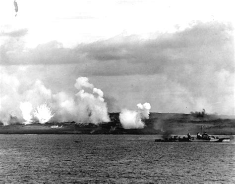 Battleship shore bombardment