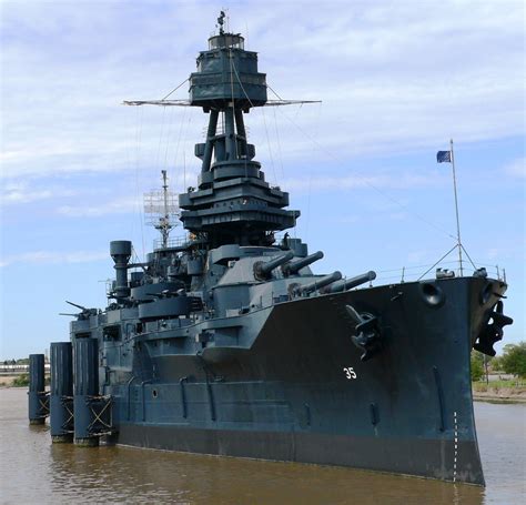 Battleship Texas in Dry Dock