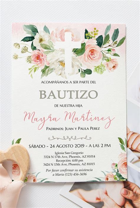 Bautizo Invitation Elements