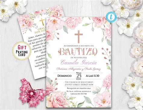 Bautizo Invitation Template 6