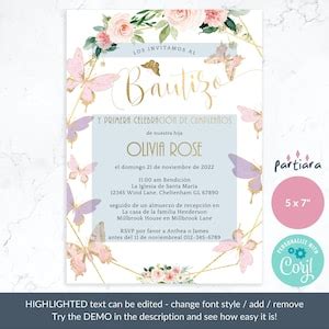 Bautizo Invitations Designs