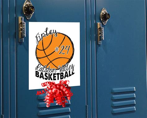 Bball Locker Signs Template 5