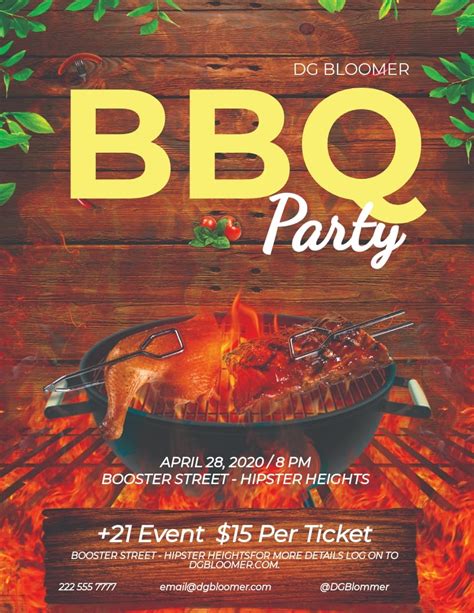 BBQ Flyer Template 4