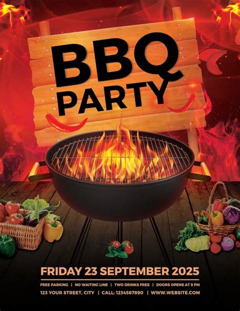 BBQ Flyer Template PDF