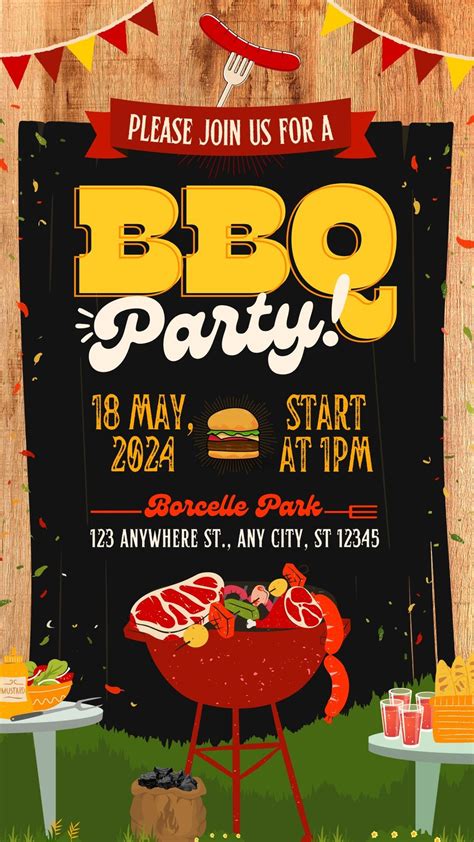 BBQ Flyer Template in Word 2