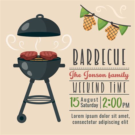 BBQ Invitation Template 5