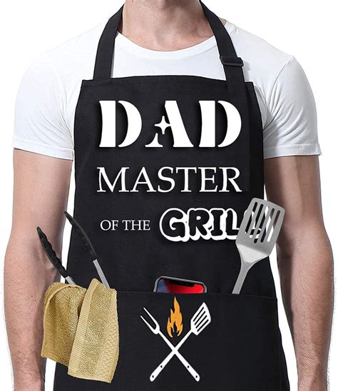 A personalized BBQ apron with a Worlds Best Dad design