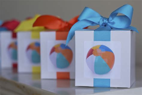 Beach Ball Party Favor Template