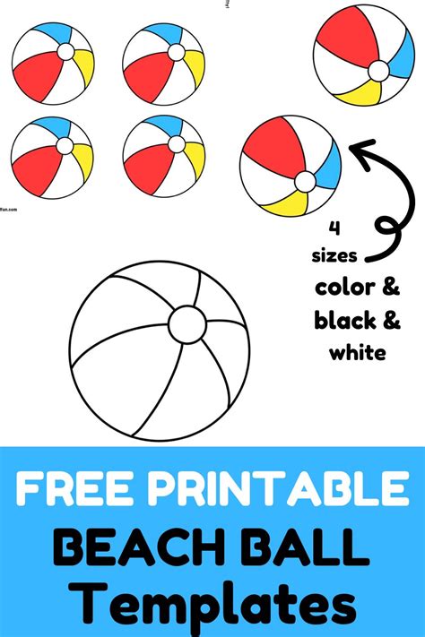 Beach Ball Template Printable DIY