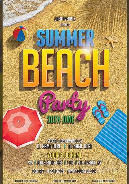 Beach Flyer Templates Gallery 7