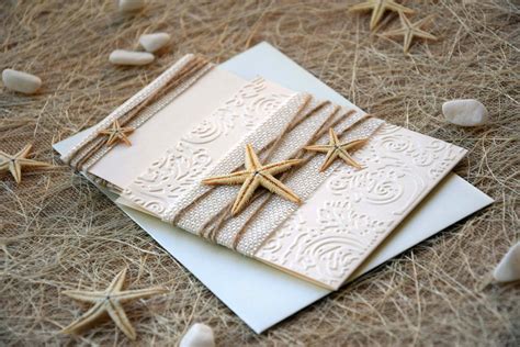 Beach-Inspired Spanish Wedding Invitation Templates