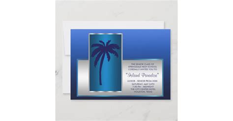 Beach Prom Invitation