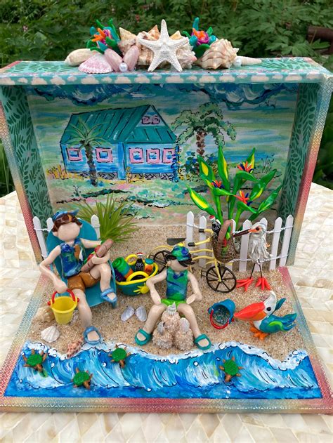 Beach Scene Diorama Background