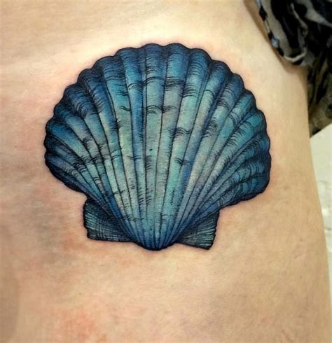 Beach shell tattoo ideas