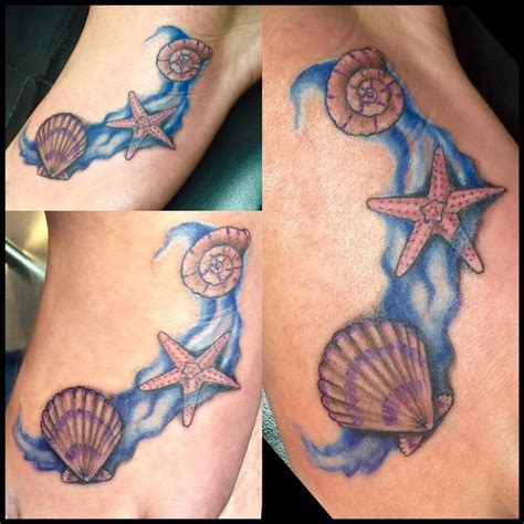 Beach shell tattoos