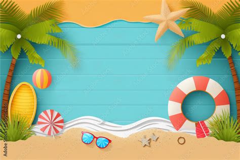 Beach Theme Flyer Design