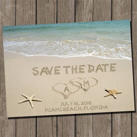 Beach Wedding Save The Date Image 10