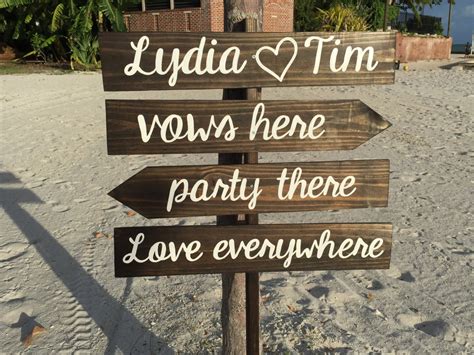 Beach Wedding Welcome Sign Example