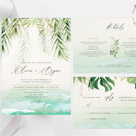 Beachy Keen Wedding Template