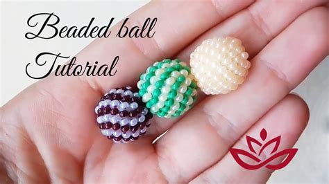 Beaded balls with different colors and patterns