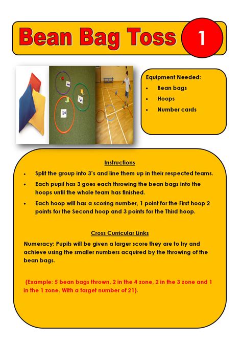 Bean Bag Toss Game Rules and Instructions