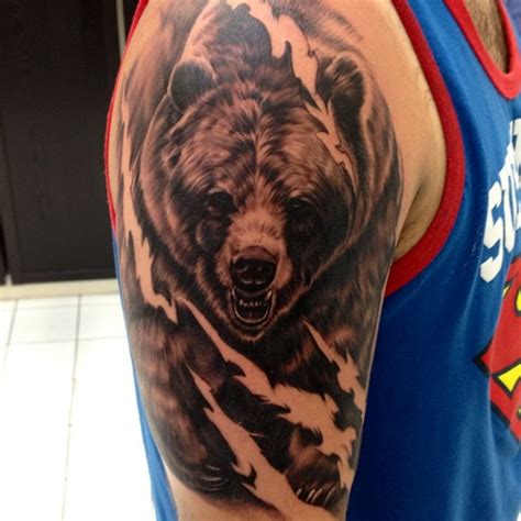 Bear tattoos for men