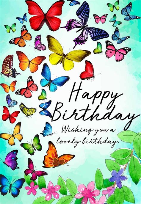 Beautiful Butterfly Birthday Card