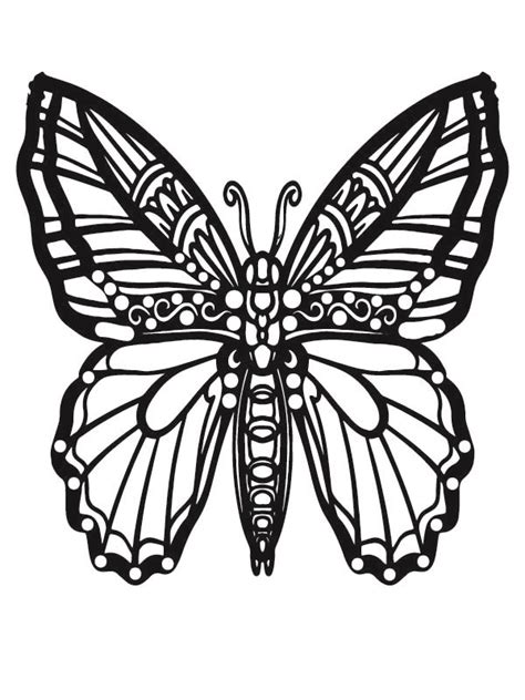 Beautiful Butterfly Coloring Page