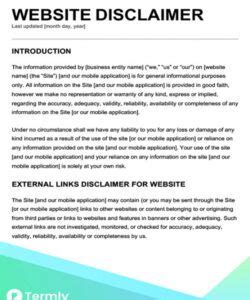 Beauty Salon Disclaimer Template Gallery 9