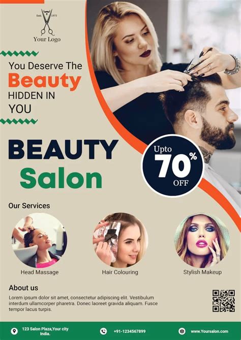 Beauty Salon Flyer Template Design