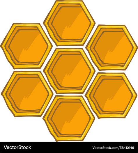 Beehive Template with Hexagonal Cells