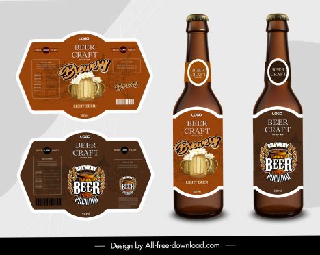 Beer Bottle Label Template