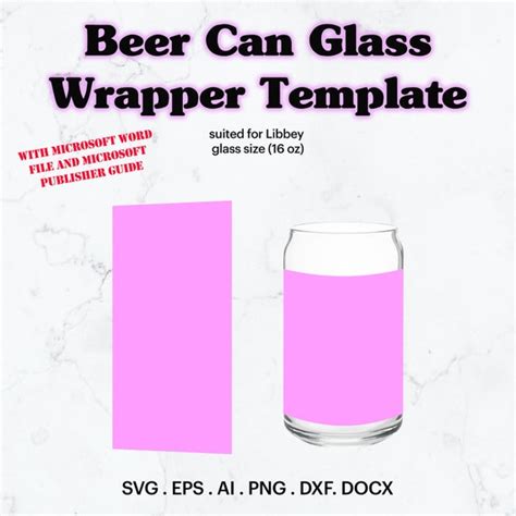 Beer Can Wrap Template 2