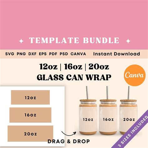 Beer Can Wrap Template 7