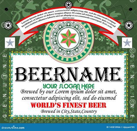 Beer Label Template Design 9