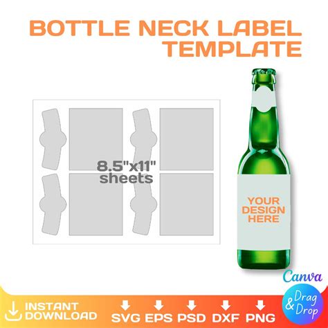 Beer Neck Label Template 3