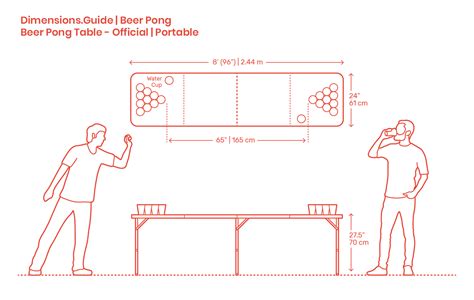 Beer Pong Table Template Dimensions